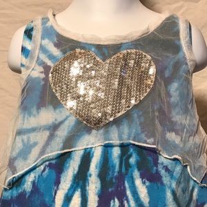 ok! sparkle heart shorts set